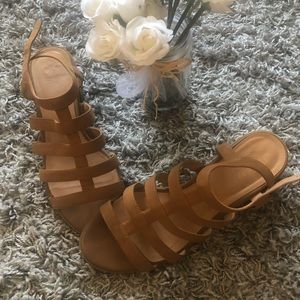 Franco Sarto Gladiator Block Heels